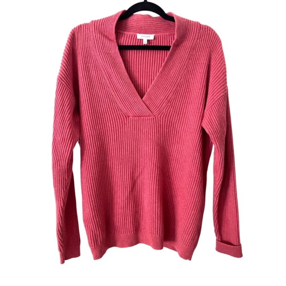 Haven Well Within Overlapped‎ V-Neck Cotton Sweater